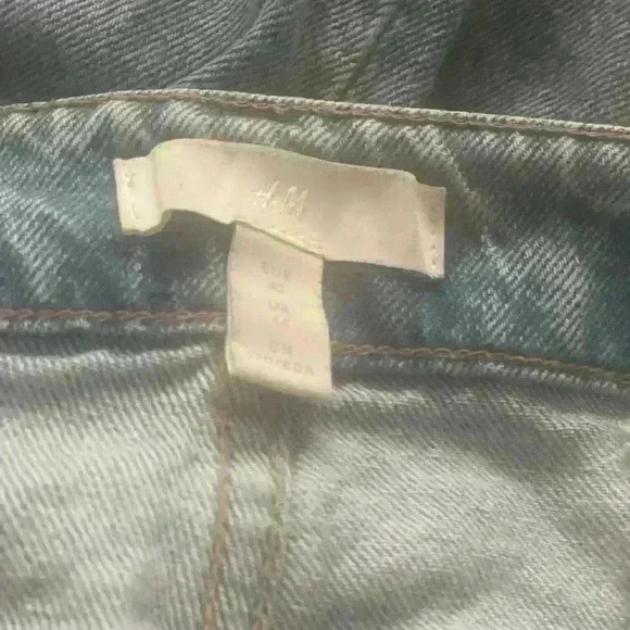H&M distress jeans no stretch high waisted size 10 - Picture 4 of 5